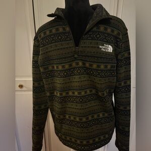 The North Face Men’s Printed Gordon Lyons ¼-Zip Sweater Pullover-Medium